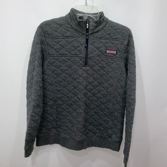 Sweatshirt Collar By Vineyard Vines In Grey, Size: M