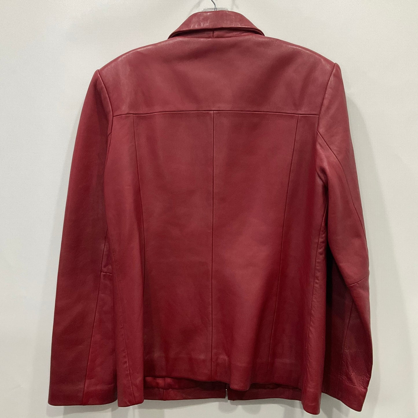 Jacket Leather By Alfani In Red, Size: M