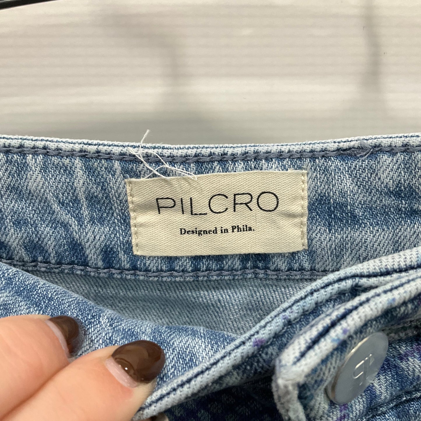 Jeans Straight By Pilcro In Blue Denim, Size: 4