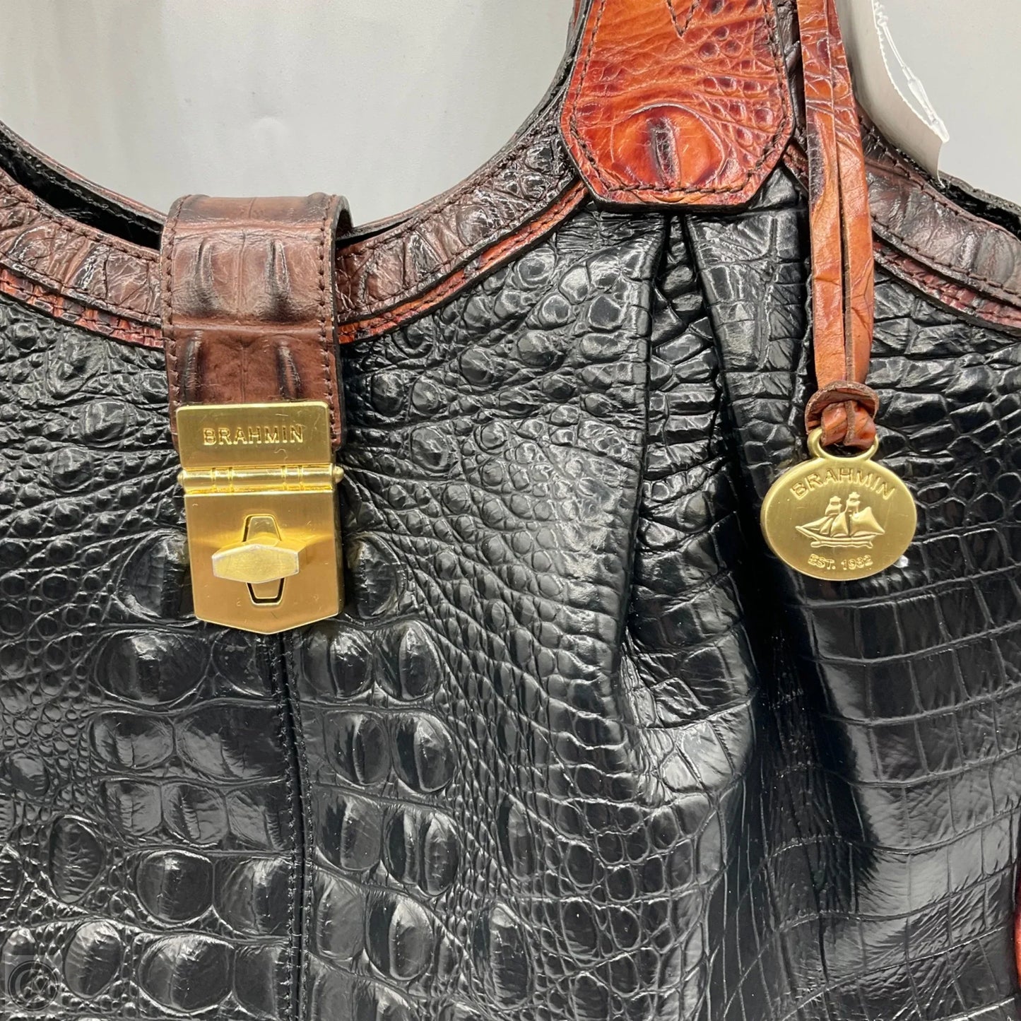 Handbag Designer By Brahmin, Size: Medium