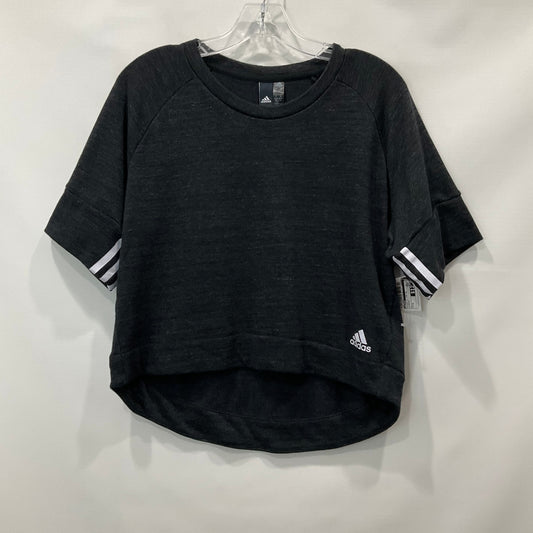 Charcoal Athletic Top Short Sleeve Adidas, Size M