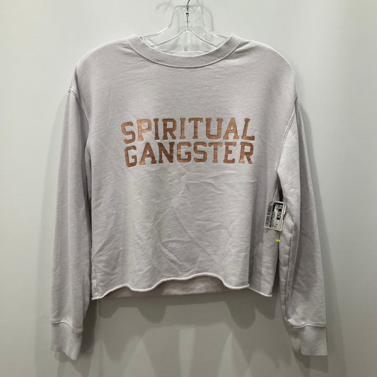 Sweatshirt Crewneck By Spiritual Gangster In off white, Size: Medium