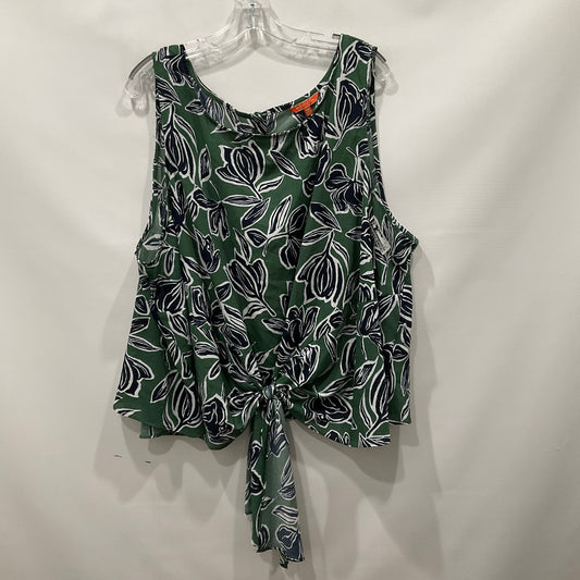 Green Top Long Sleeve Modcloth, Size 4x