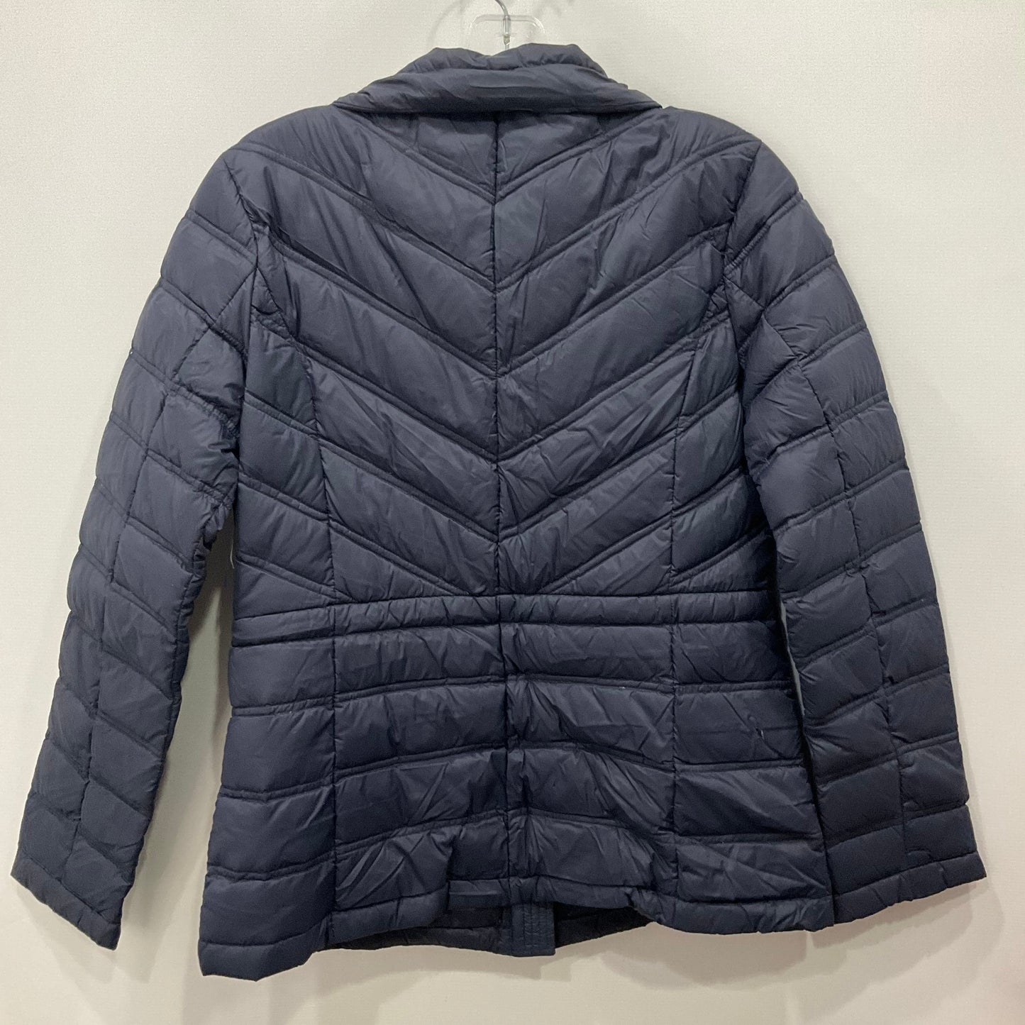 Jacket Puffer & Quilted By Michael Kors In Blue, Size: M