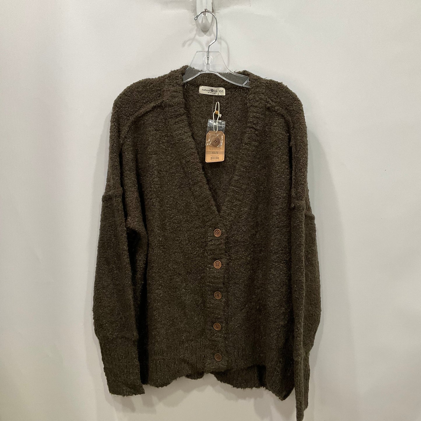 Cardigan By Natural Life In Green, Size: S