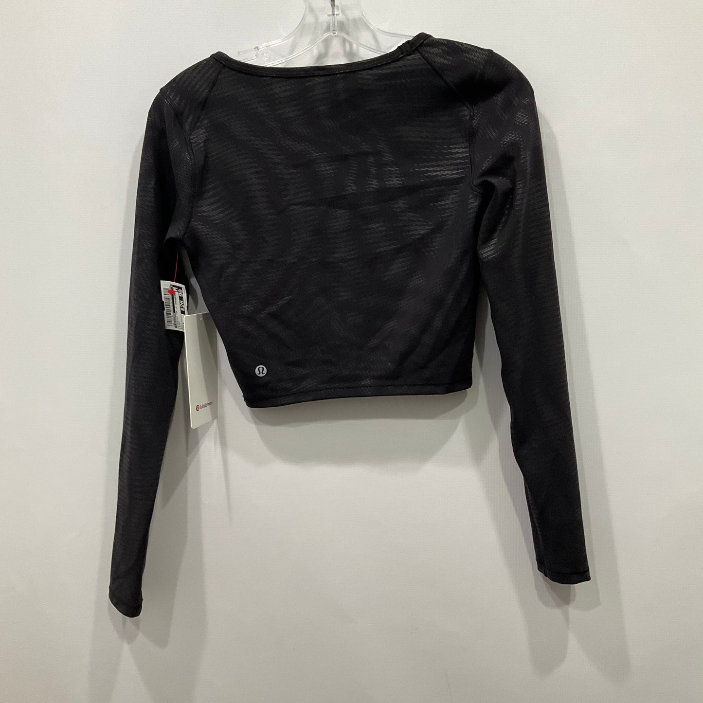 Athletic Top Long Sleeve Crewneck By Lululemon In Black, Size: 4