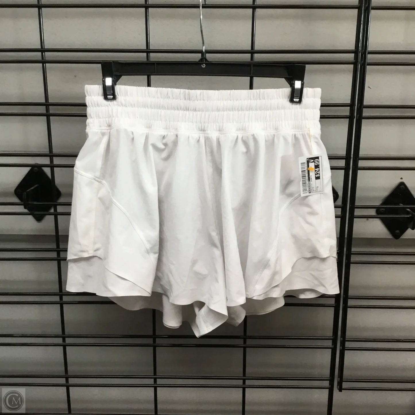 Athletic Shorts By Lululemon In White, Size: S
