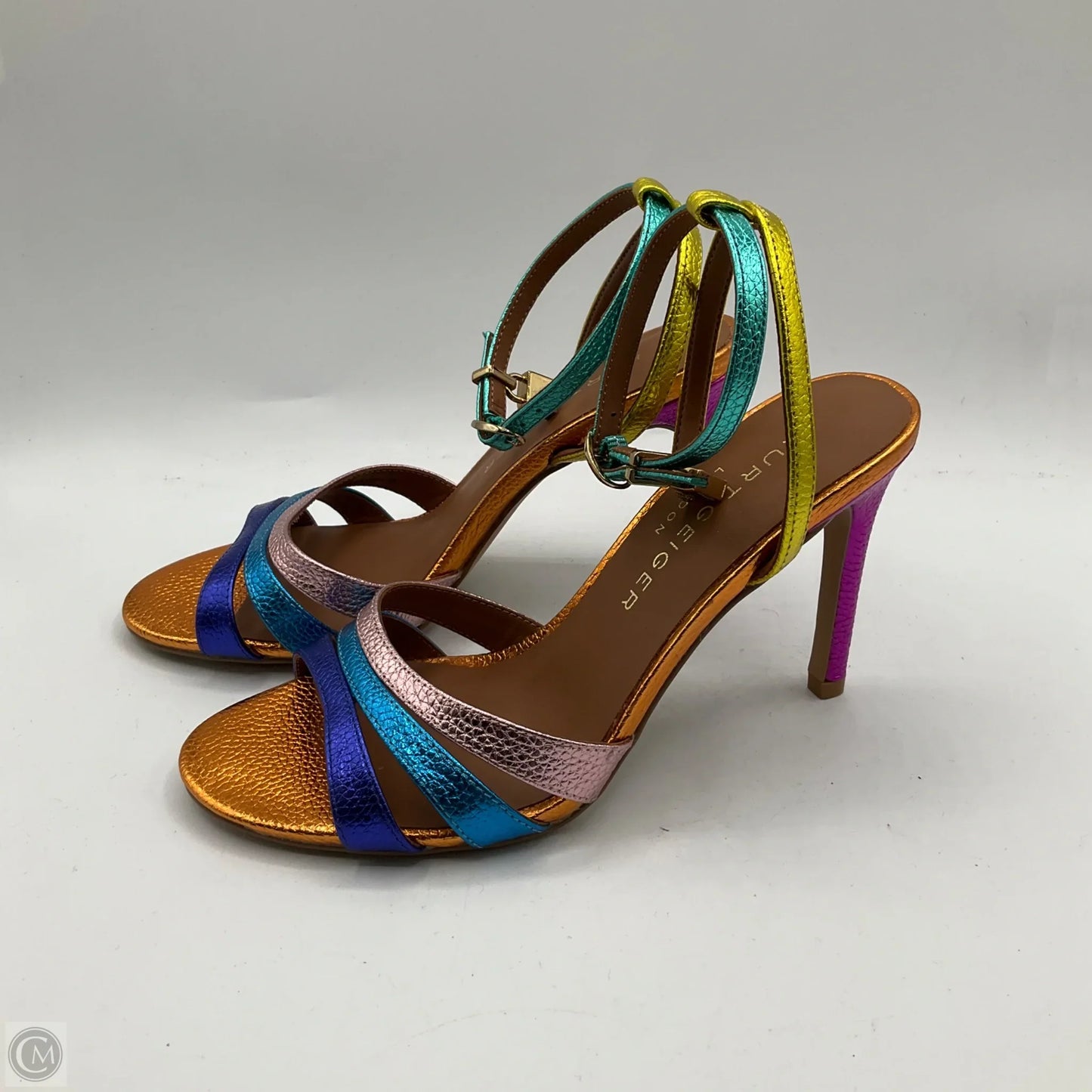Shoes Designer By Kurt Geiger In Rainbow Print, Size: 6