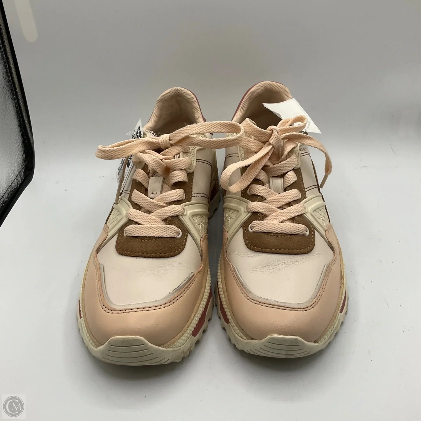 Shoes Designer By Coach In Cream & Pink, Size: 9