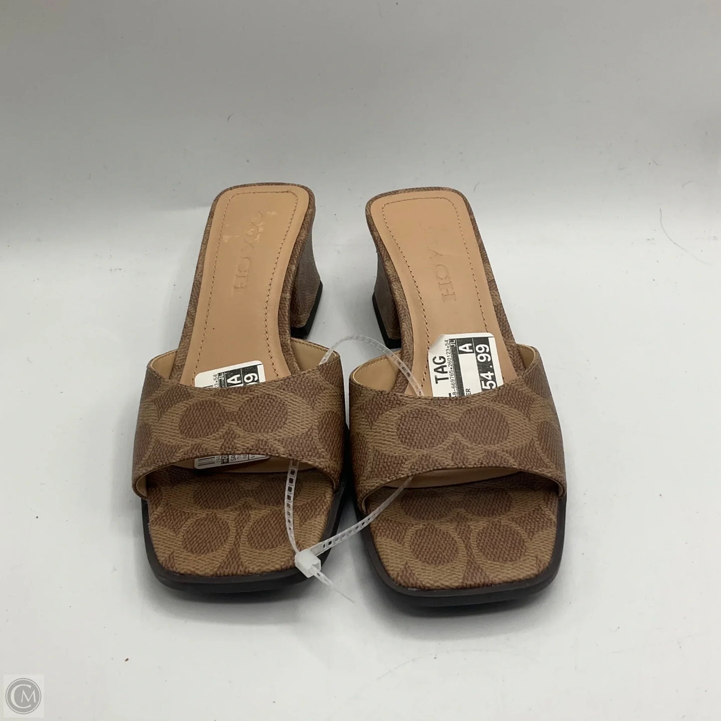 Sandals Designer By Coach In Tan, Size: 6