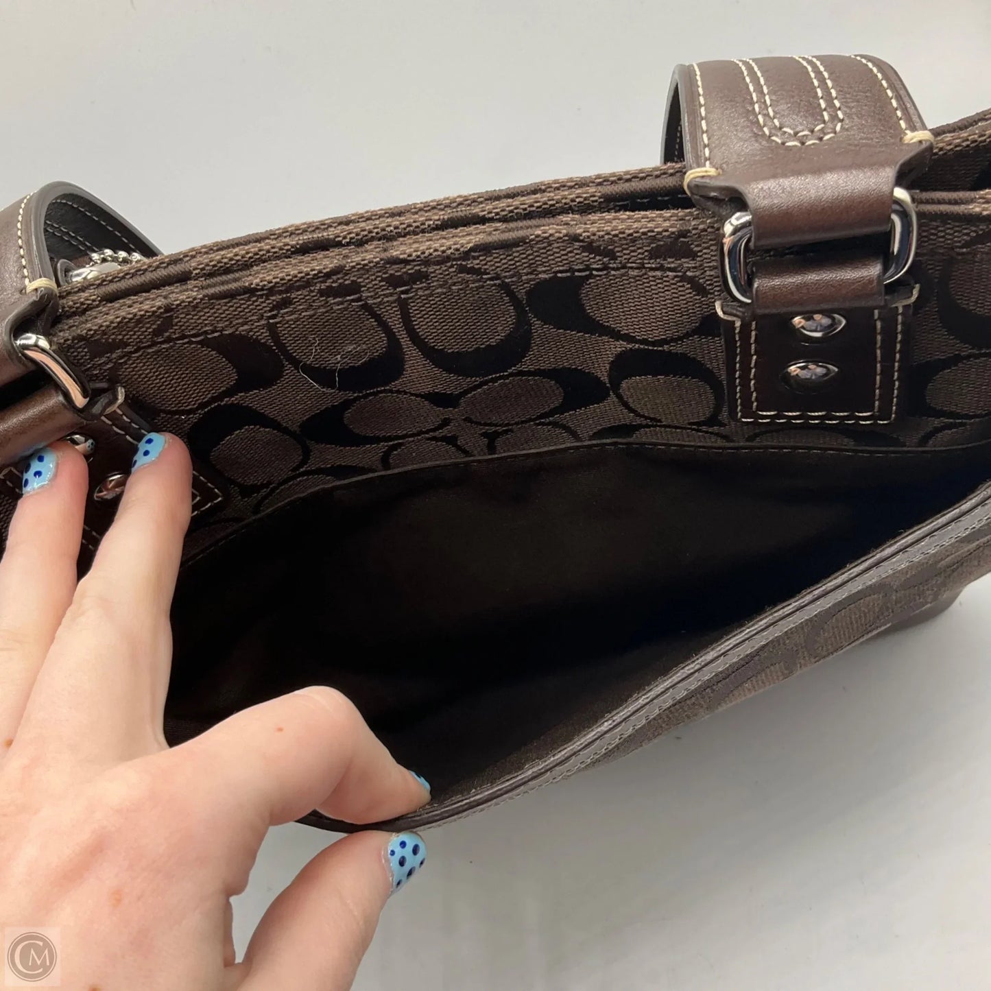 Handbag Designer By Coach, Size: Medium