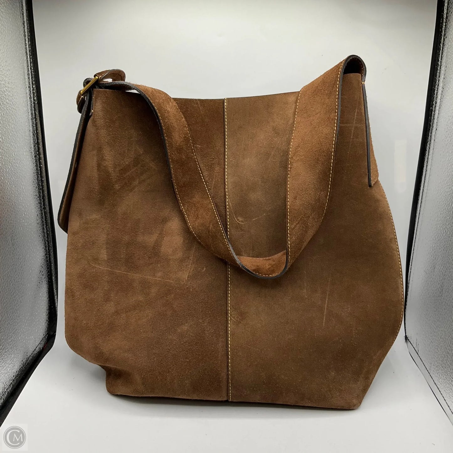 Handbag Leather By Banana Republic, Size: Large