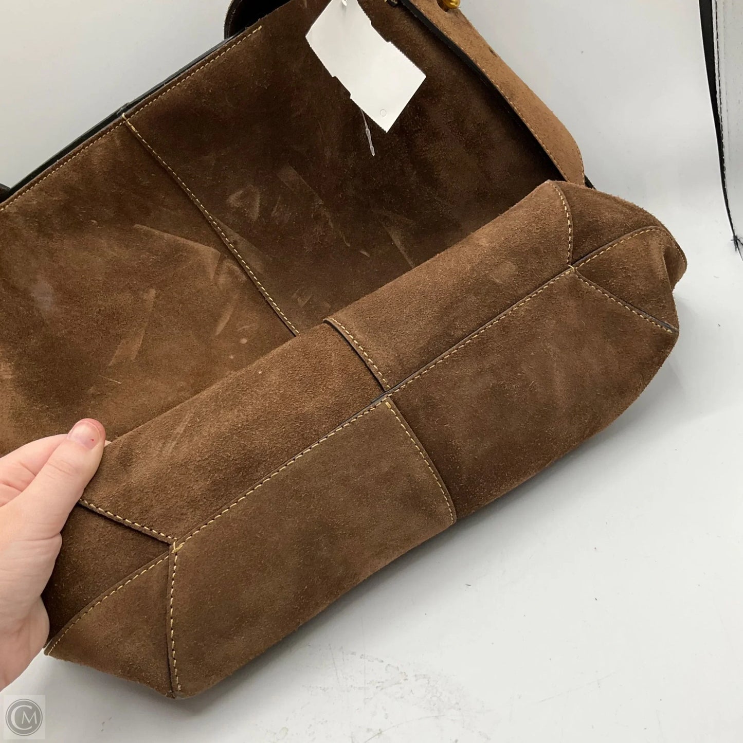 Handbag Leather By Banana Republic, Size: Large