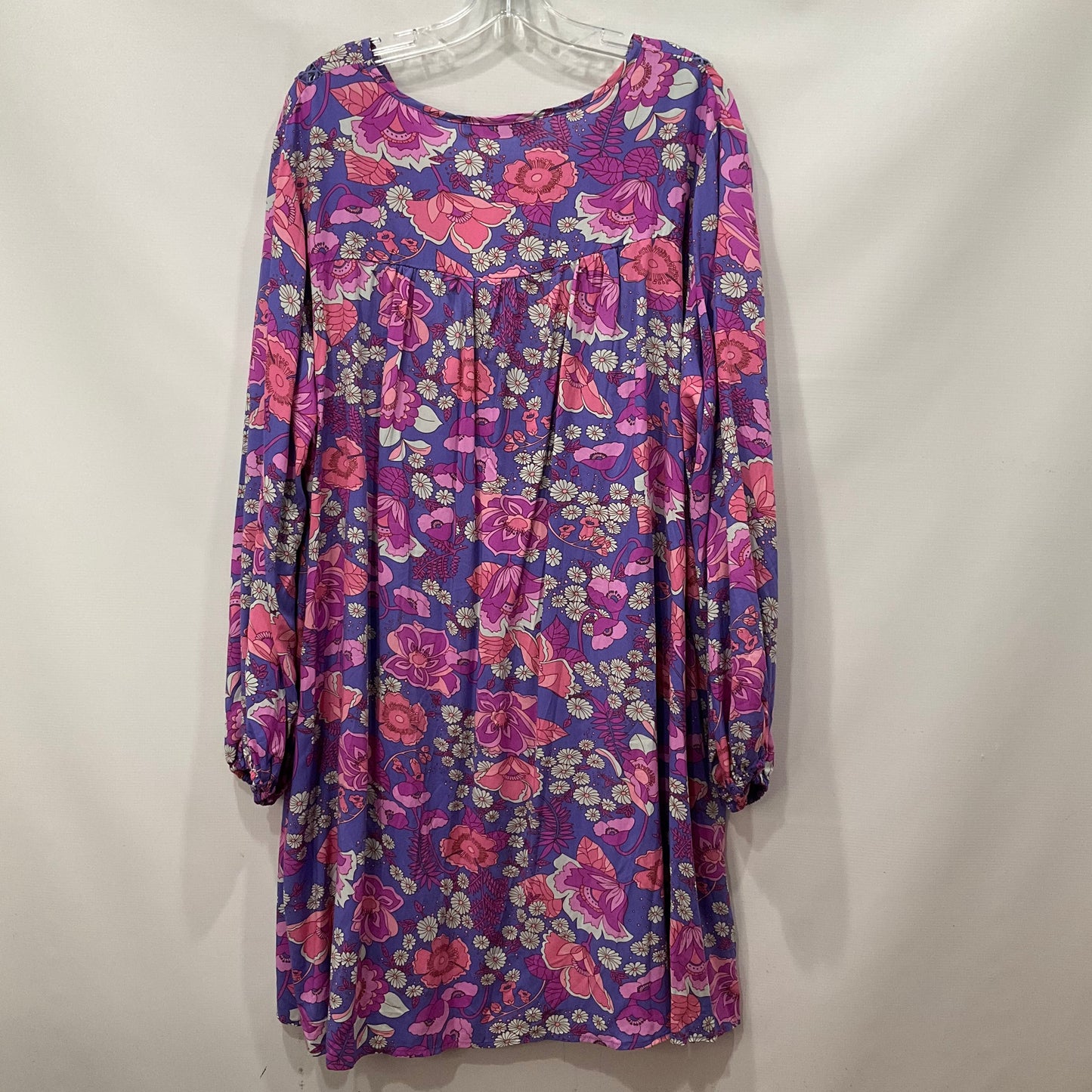 Purple Dress Casual Short RusttyDustty, Size 2x