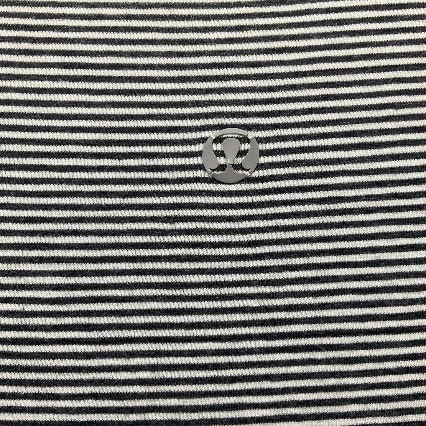 Striped Pattern Athletic Top Short Sleeve Lululemon, Size 8