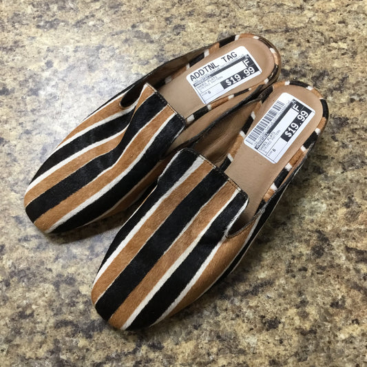 Striped Pattern Shoes Flats Madewell, Size 6