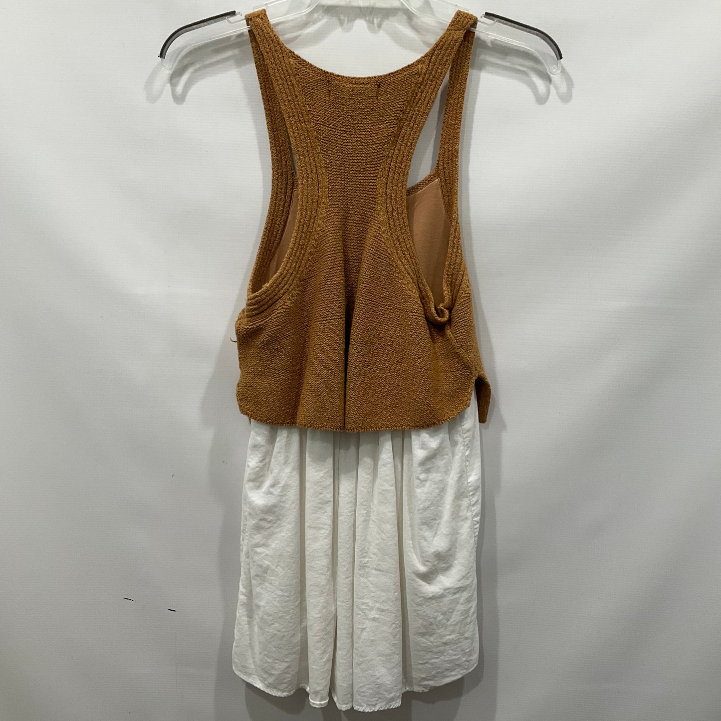 Brown & White Top Sleeveless Anthropologie, Size S