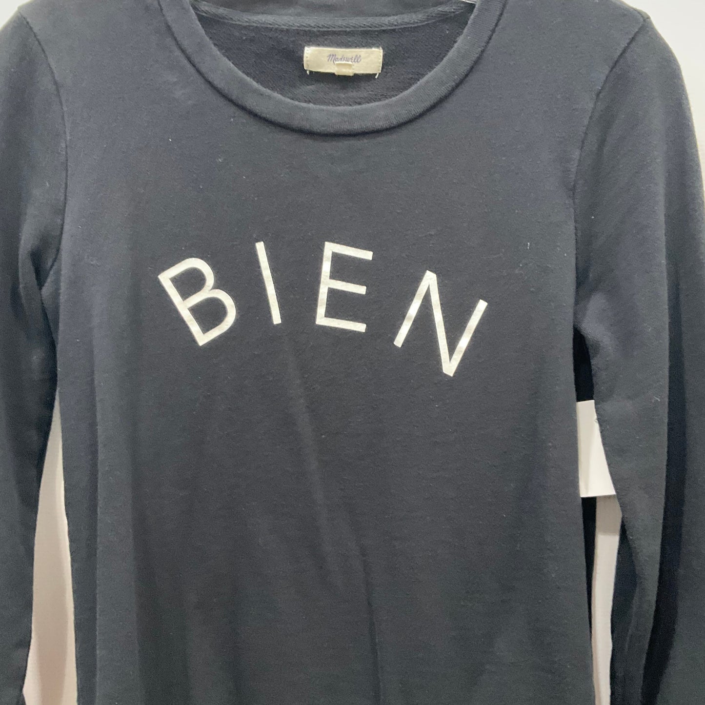 Black Sweatshirt Crewneck Madewell, Size S