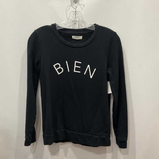 Black Sweatshirt Crewneck Madewell, Size S