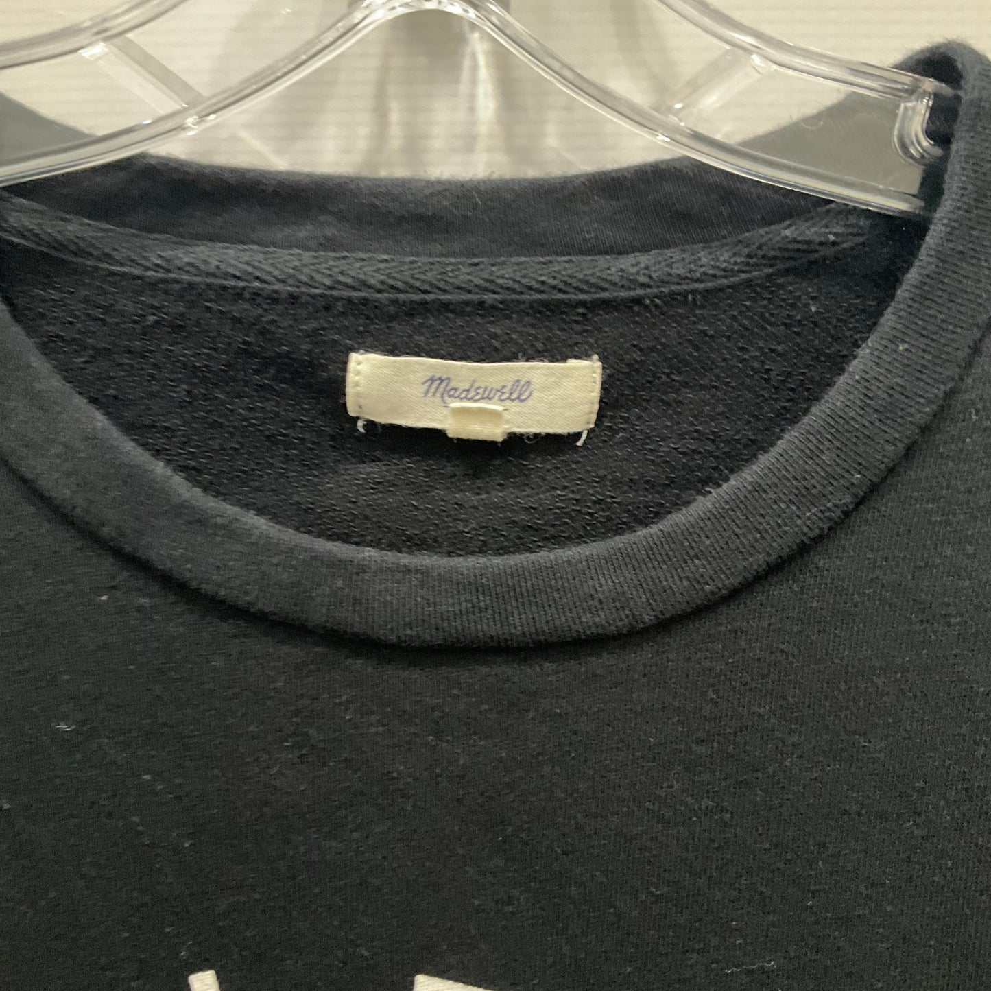 Black Sweatshirt Crewneck Madewell, Size S