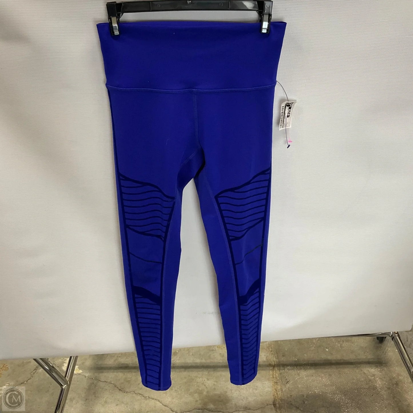 Athletic Leggings By Alo In Blue, Size: S