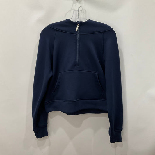 Athletic Sweatshirt Hoodie By Clothes Mentor In Navy, Size: M