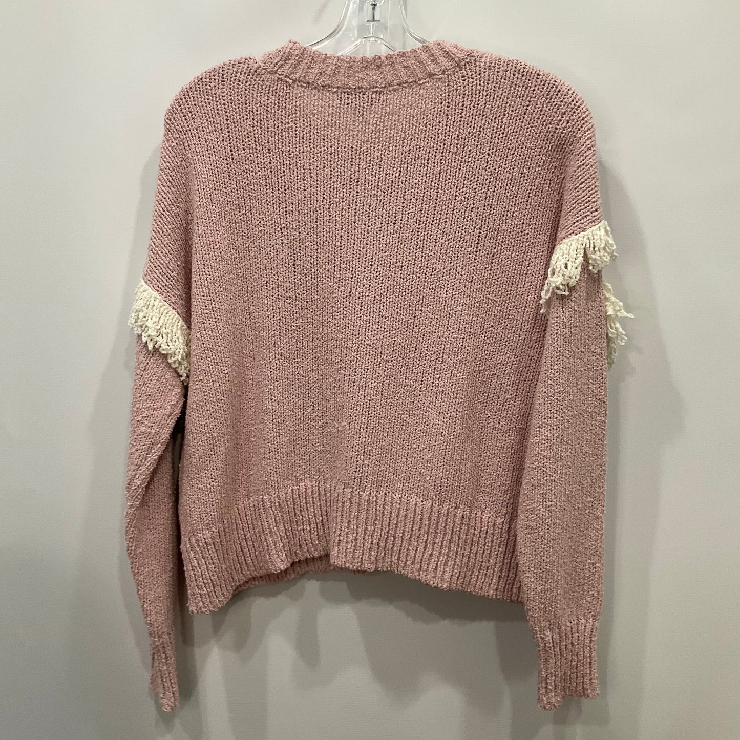 Sweater By Madewell In Pink & White, Size: Xxs