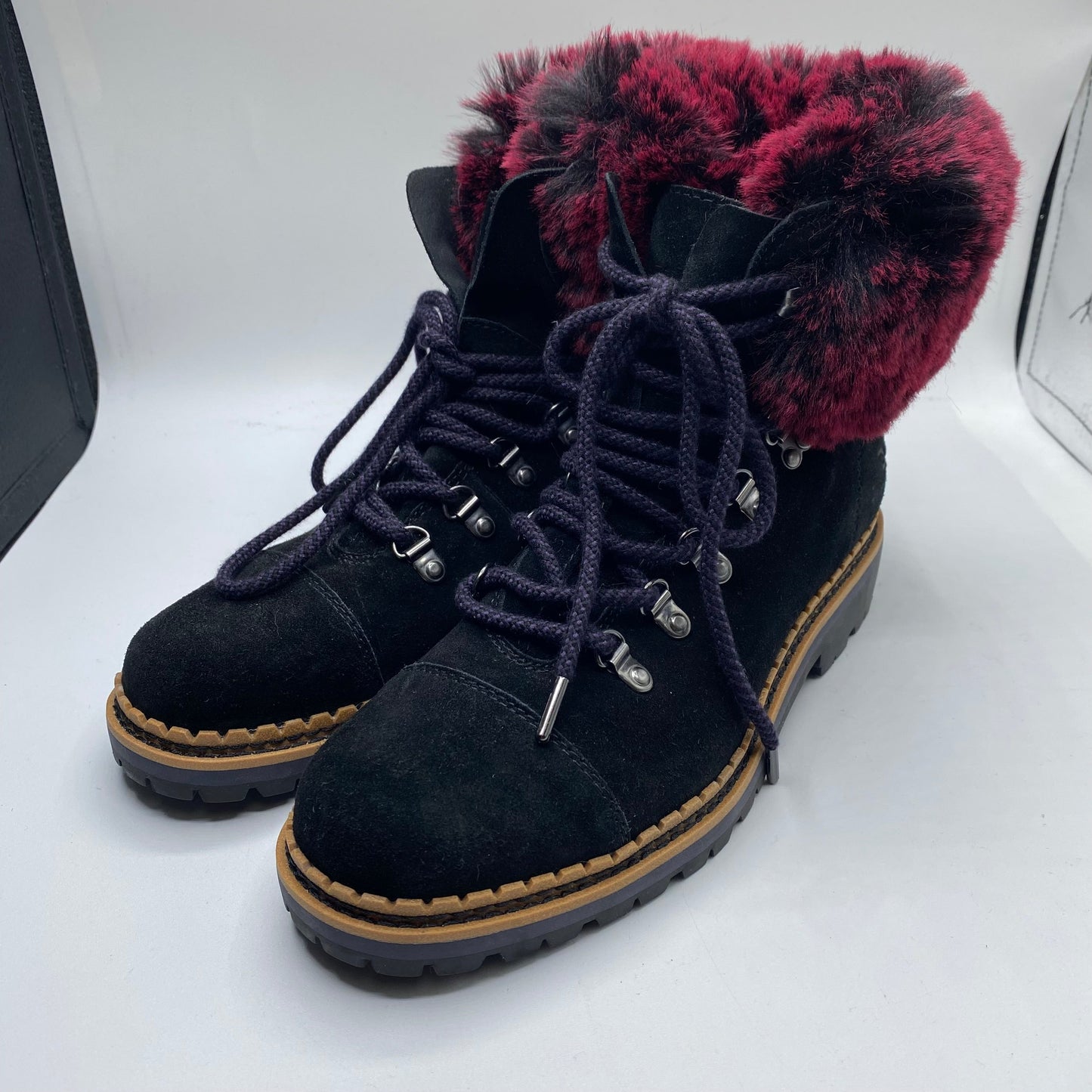 Boots Snow By Sam Edelman In Black & Red, Size: 7