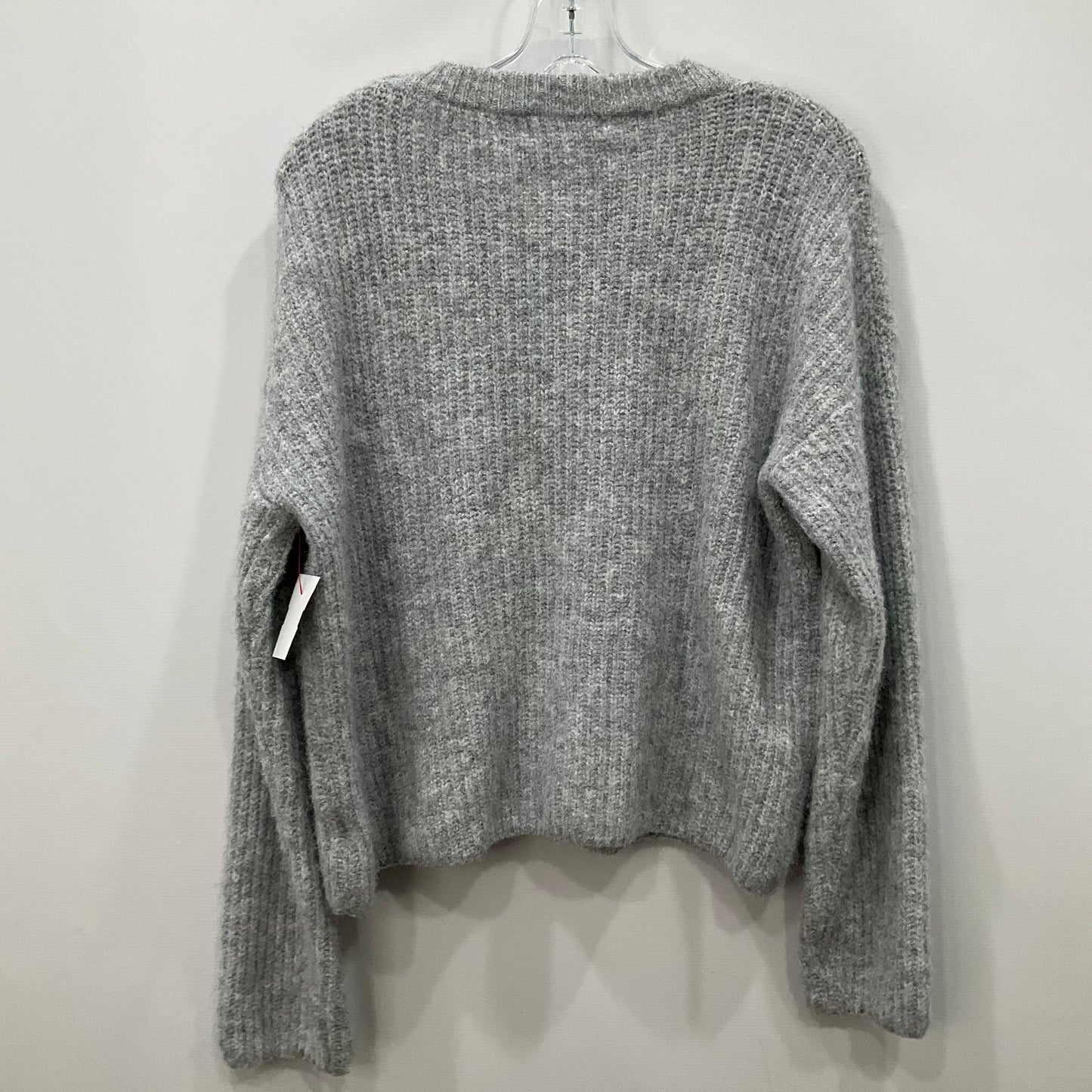 Sweater By Peace n Love In Grey & White, Size: M