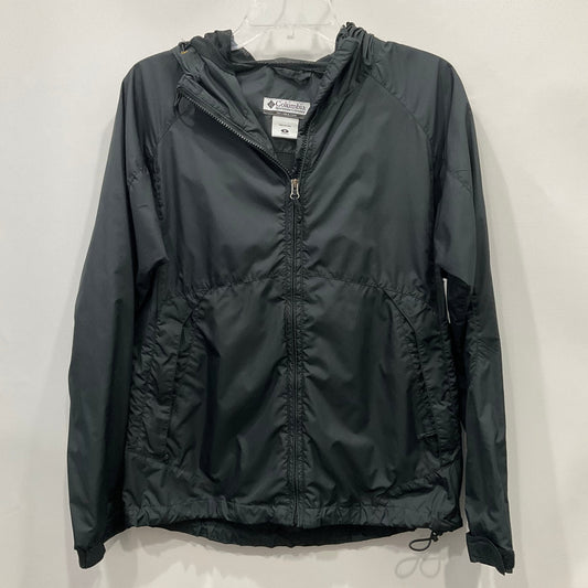 Jacket Windbreaker By Columbia In Black, Size: M