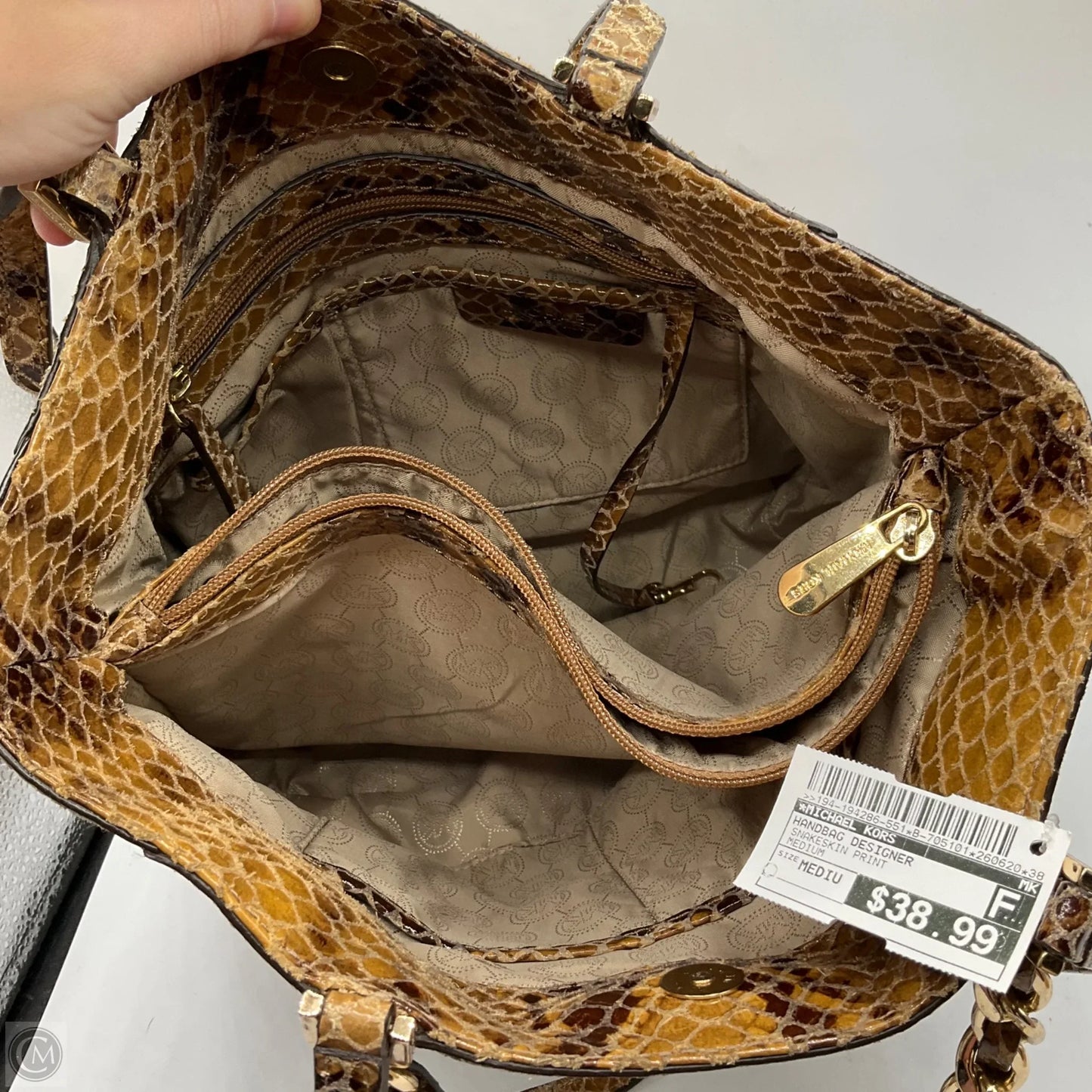 Handbag Designer By Michael Kors, Size: Medium
