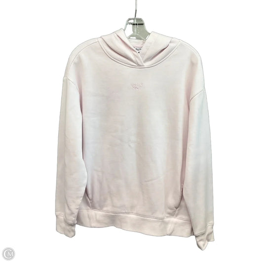 Athletic Sweatshirt Hoodie By Reebok In Pink, Size: M