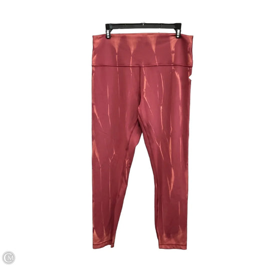 Athletic Leggings By Lululemon In Tie Dye Print, Size: 12