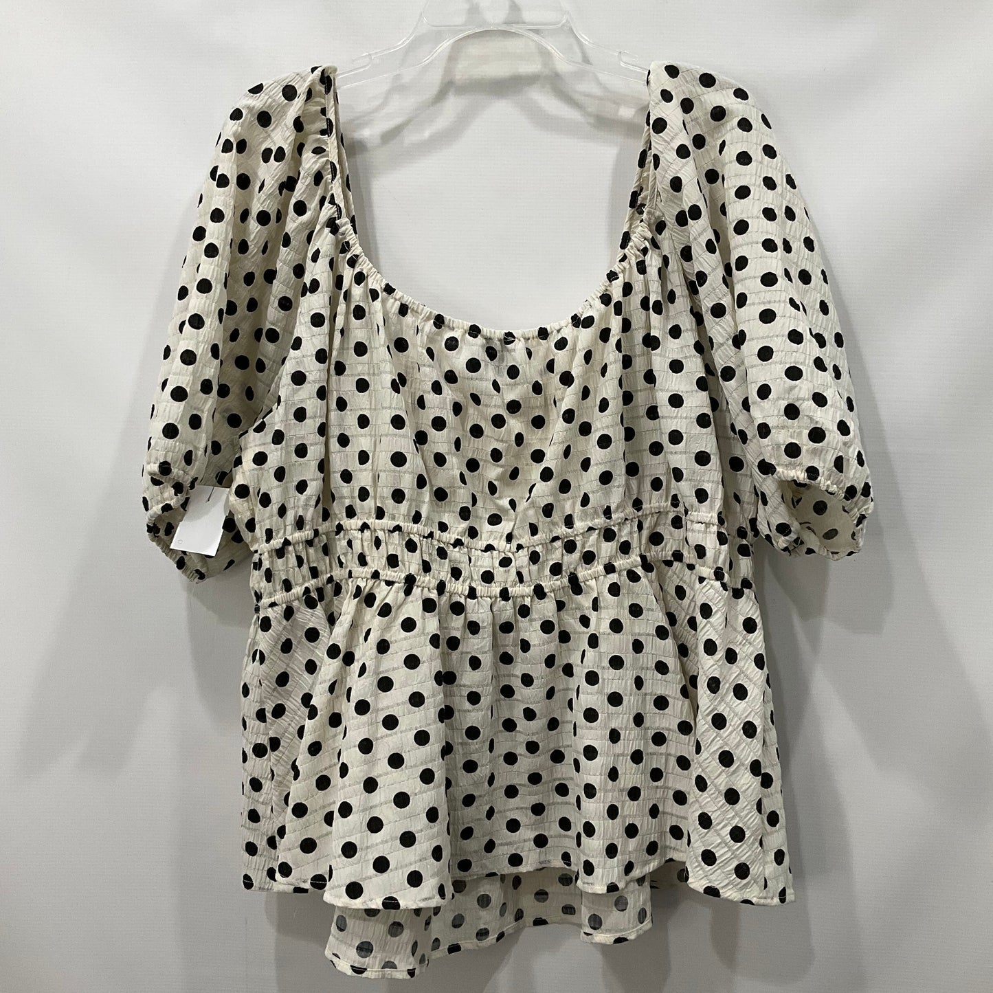 Polkadot Pattern Top Short Sleeve Arula, Size 3x