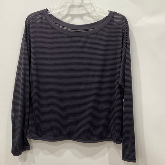 Athletic Top Long Sleeve Collar By Lululemon In Purple, Size: 6