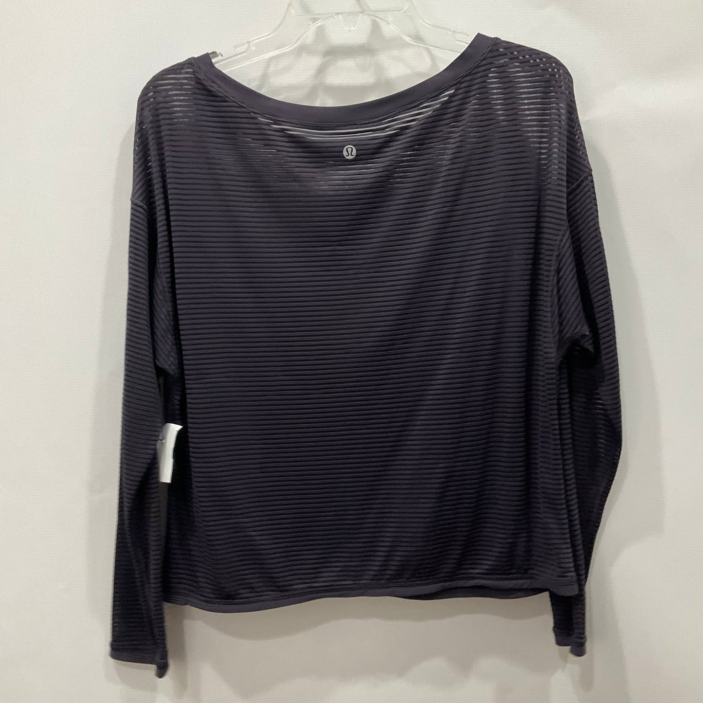 Athletic Top Long Sleeve Collar By Lululemon In Purple, Size: 6