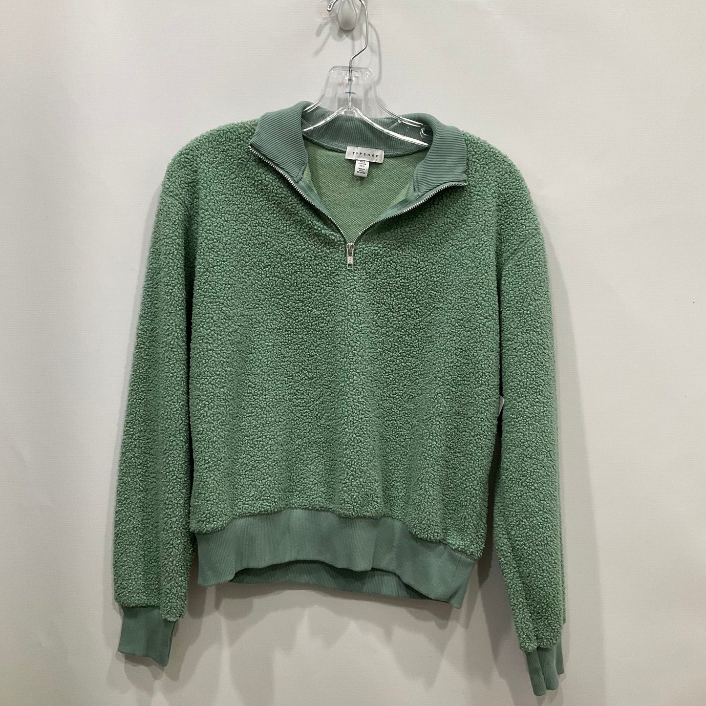 Sweatshirt Collar By Topshop In Green, Size: S