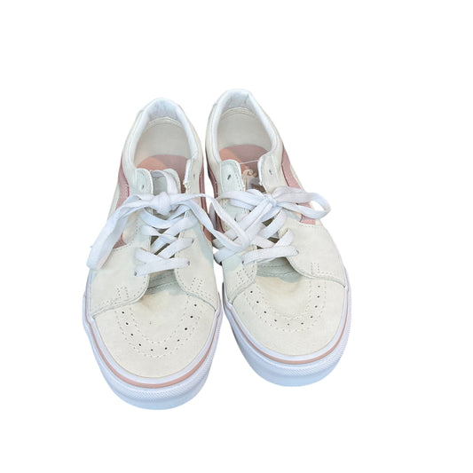 Shoes Sneakers By Vans In Pink & White, Size: 8