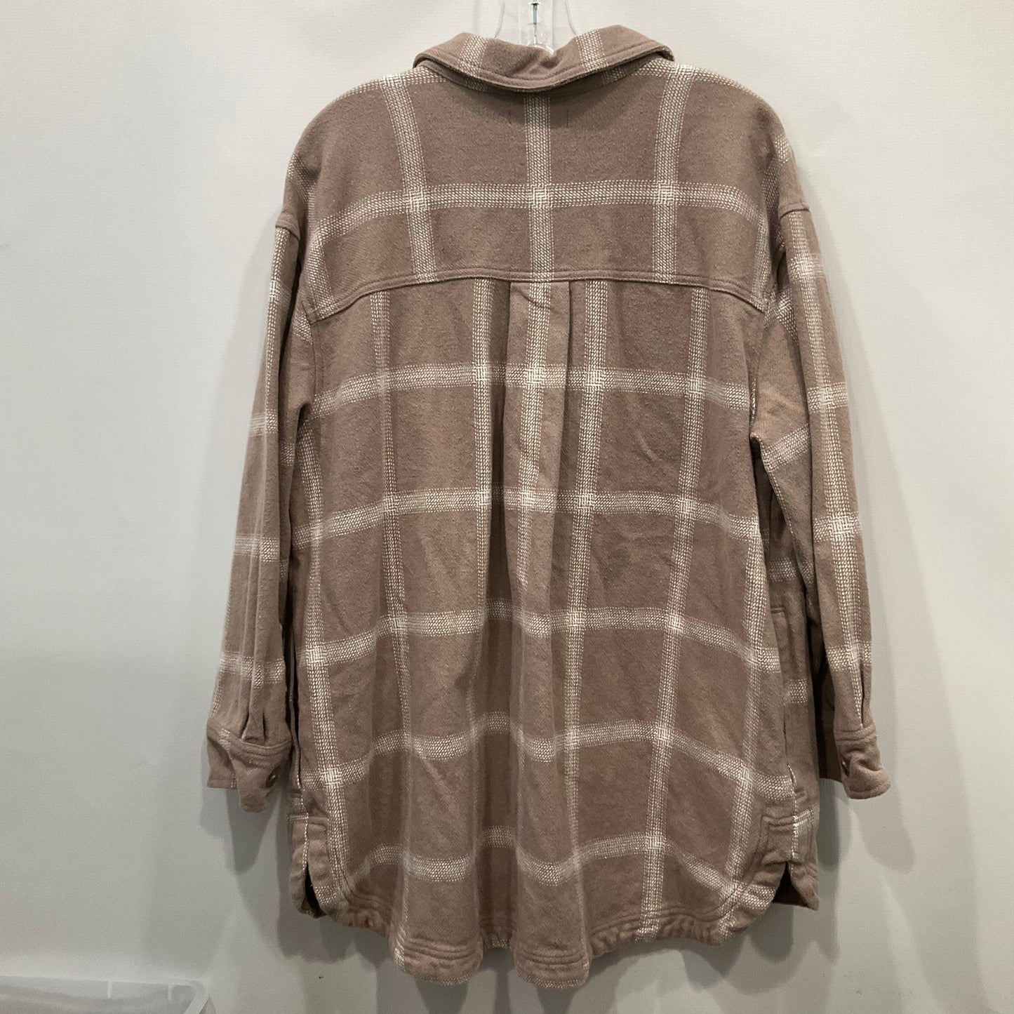 Top Long Sleeve By Madewell In Brown, Size: 1x