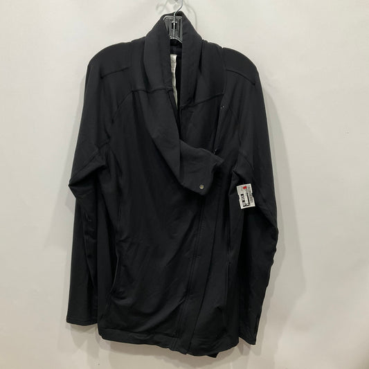 Athletic Jacket By Lululemon In Black, Size: 12