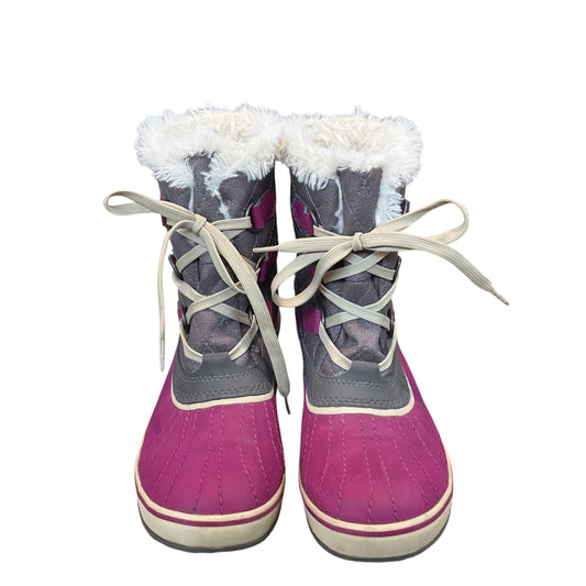 Boots Snow By Sorel In Grey & Purple, Size: 9