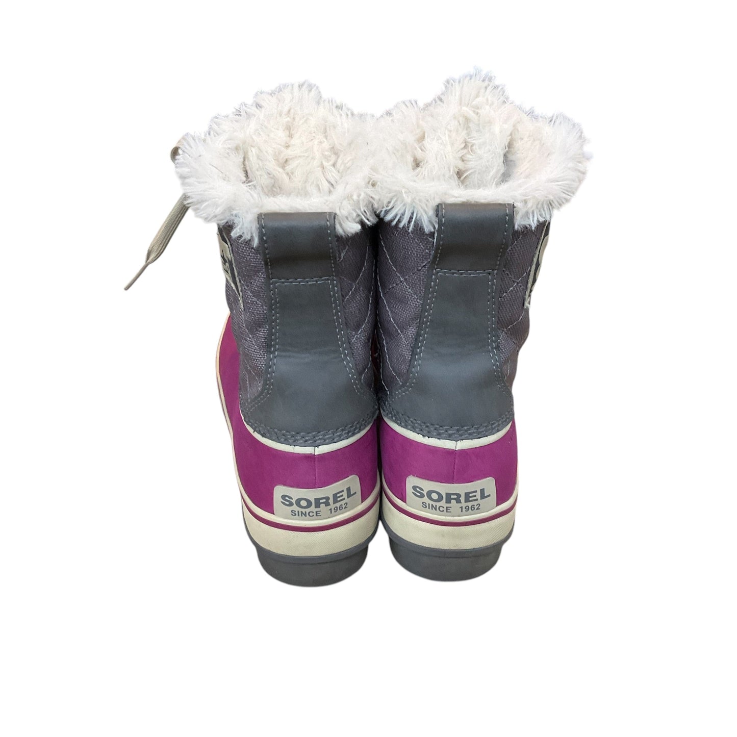 Boots Snow By Sorel In Grey & Purple, Size: 9