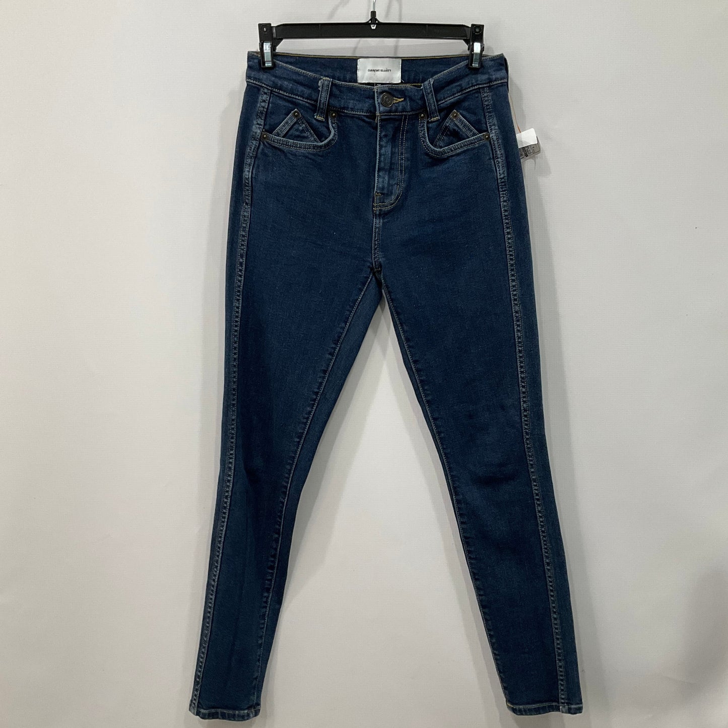 Jeans Skinny By Current Elliott In Blue Denim, Size: 2