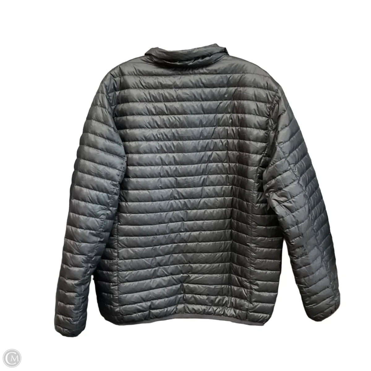 Jacket Puffer & Quilted By Eddie Bauer In Grey, Size: L