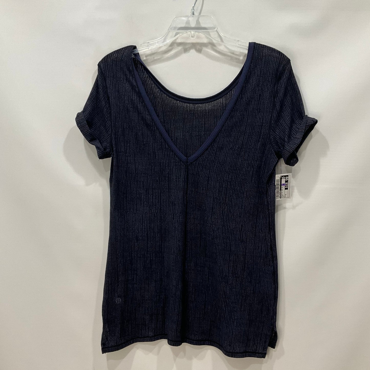 Blue Athletic Top Short Sleeve Lululemon, Size 4