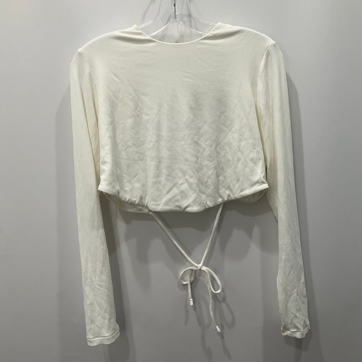 Top Long Sleeve By Skims In White, Size: 4x