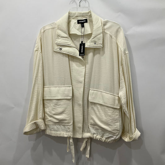 Jacket Other By Express In White, Size: L