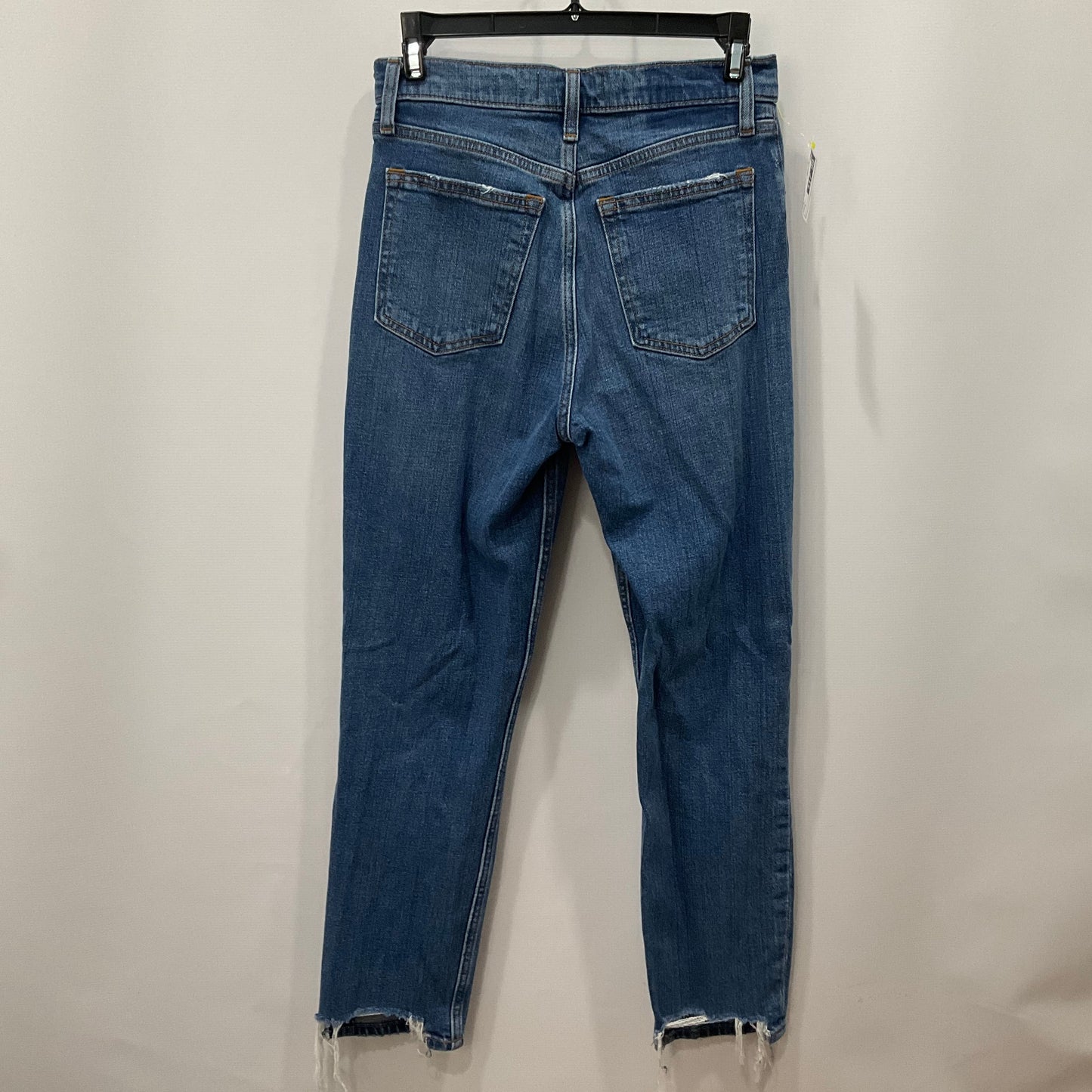 Jeans Straight By Abercrombie And Fitch In Blue Denim, Size: 4