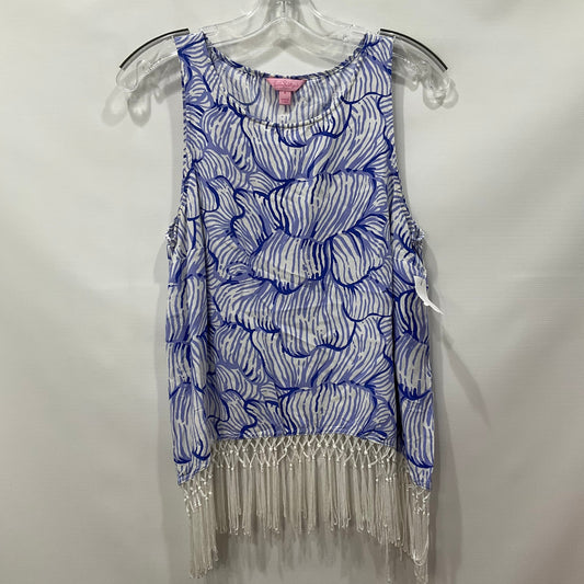 Blue Top Sleeveless Lilly Pulitzer, Size S