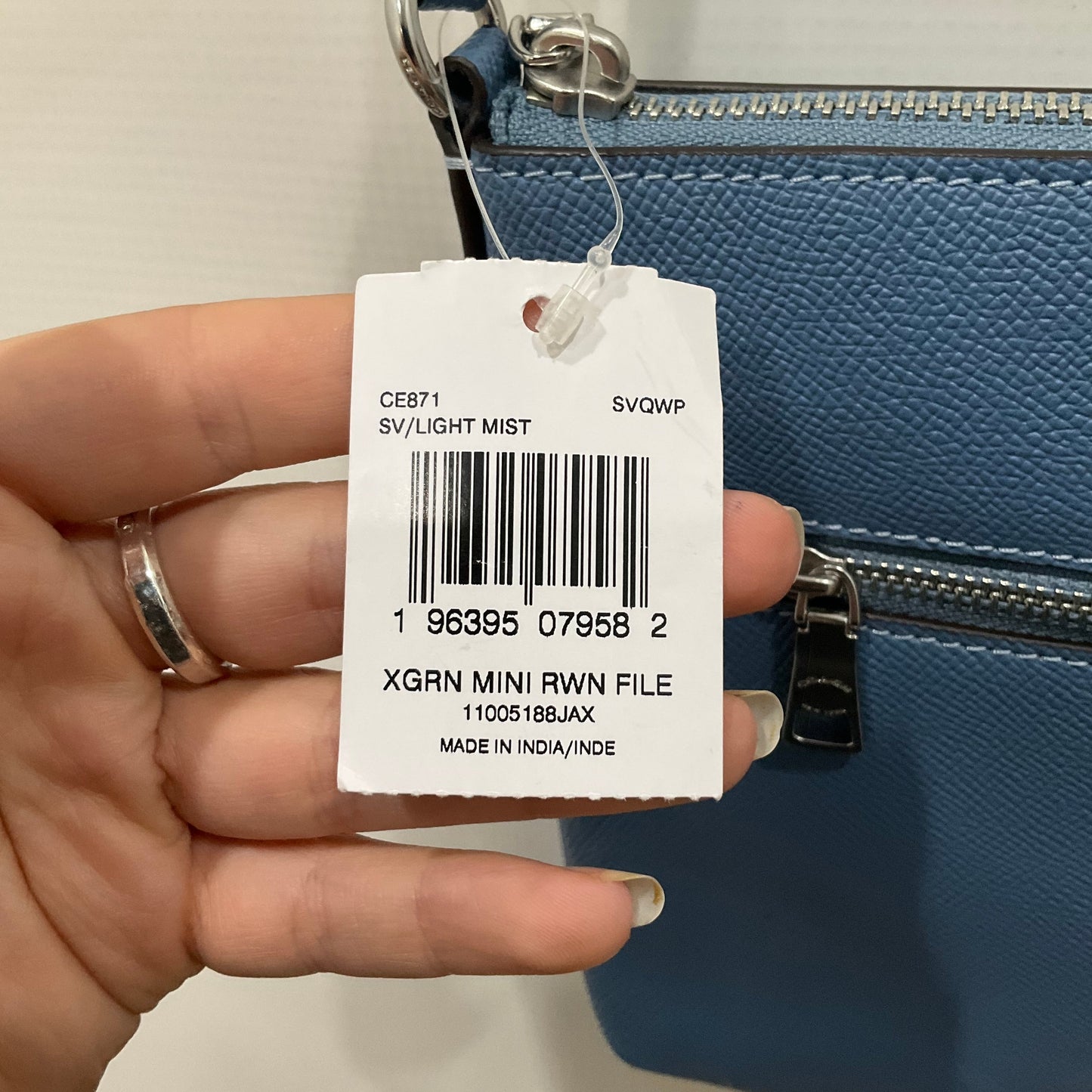 Blue Crossbody Designer Coach, Size Small